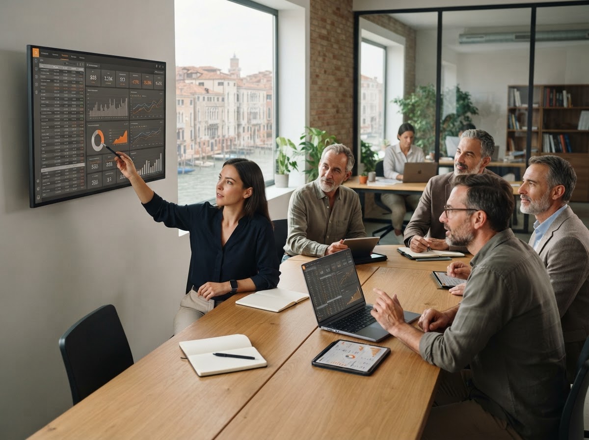 Turvestium team al lavoro sull'analisi dei dati per i clienti